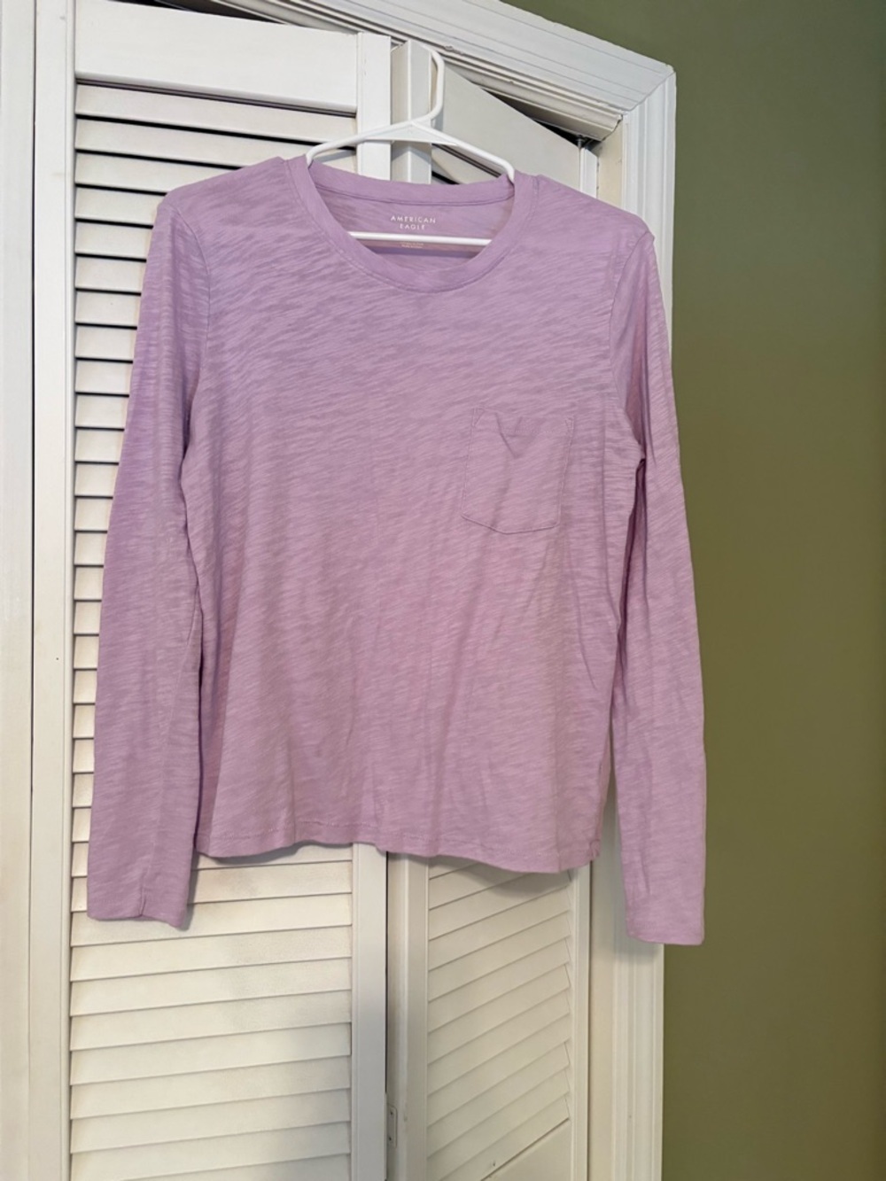 American Eagle Outfitters Lavender Crew Neck Tee